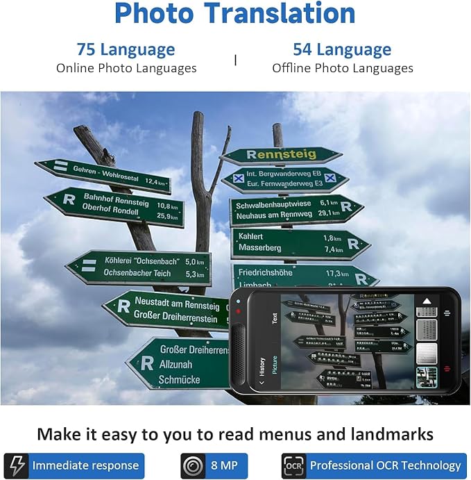 Language Translator Device, 150 Languages Two-Way Instant Translator Device - Image 6