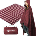 DUKUSEEK Large Waterproof Camping Blanket, Cold Weather Warm Fleece Blankets by DUKUSEEK