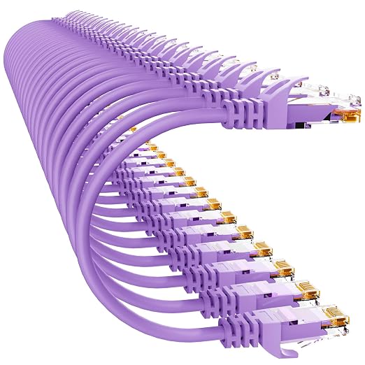 Cat 6 Ethernet Cable 1FT, Cat6 Ethernet Patch Cable 10Gbps, High-Speed UTP Cat6 by 10Gsupxsel