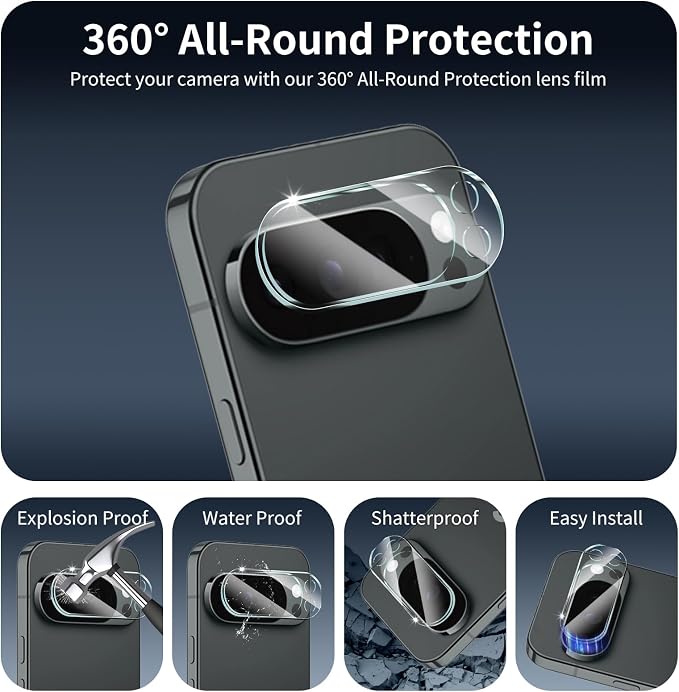 3+3+1-Pack, Privacy Screen Protector and Camera Lens Protector - Image 6