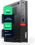 Lenovo M720Q ThinkCentre Mini PC | Windows 11 Pro | Intel i5-8400T | 16GB RAM + 500GB NVME | 5G WiFi + BT | Home or Office Micro Desktop Computer (Renewed) by Amazon+Renewed
