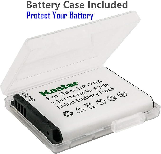 Kastar 1-Pack BP-70A Battery and AC Wall Charger Replacement - Image 2