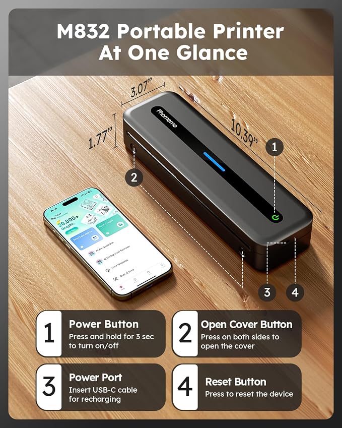 Phomemo Portable Printers Wireless - Image 8