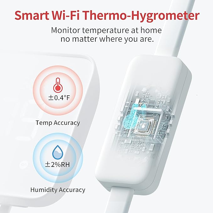 SwitchBot Hub 2, Work as a WiFi Thermometer Hygrometer, IR Remote Control - Image 3