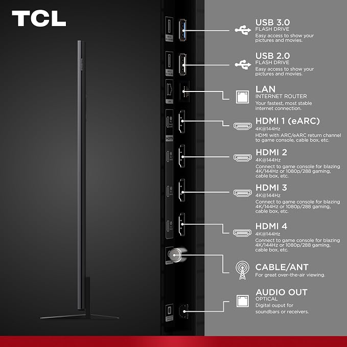 TCL 75 Inch Class QM8L Series | SQD-Mini-LED QLED Smart TV | 75QM8L, 2026 Model | 144Hz | Ultimate Color Brightness & Contrast | Google AI Bang & Olufsen | Voice Control Gaming Streaming Television - Image 22