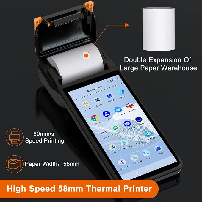 symcode New POS PDA Thermal Receipt Printer 5.99" High Resolution and Clear - Image 3