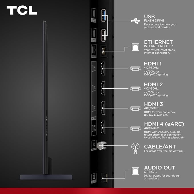 TCL 98 Inch Class QM64L Series | Mini LED QLED 4K HDR Smart Fire TV | 98QM64L, 2026 | 120Hz-144Hz High Brightness, Dolby Vision Atmos, Alexa+ Voice Remote AI Streaming Television | Amazon Exclusive - Image 5