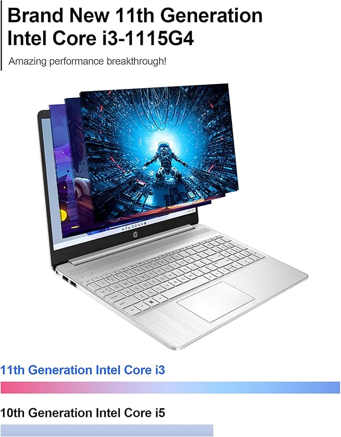 HP Pavilion 15.6" HD Touchscreen Anti-Glare Laptop, 16GB RAM, 1TB SSD Storage, Intel Core Processor up to 4.1GHz, Up to 11 Hours Long Battery Life, Type-C, HDMI, Windows 11 Home, Silver - Image 4