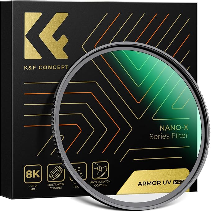 K&F CONCEPT 58mm Explosive-Proof MCUV Lens Protection Filter 28 Multi-Layer by KFCONCEPT