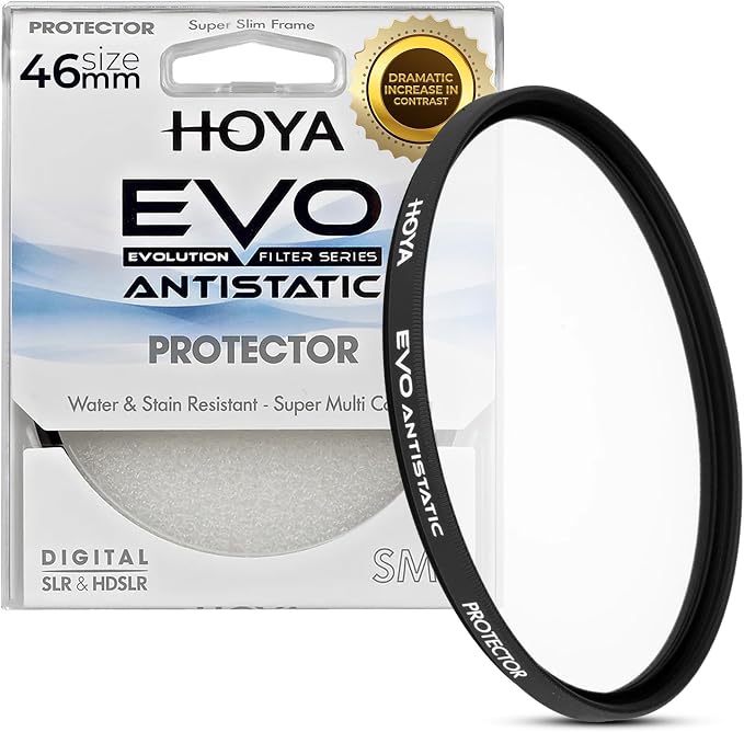 Hoya EVO Antistatic 46 mm Lens Protector — Premium Optical Glass w/ 16-Layer by HOYA
