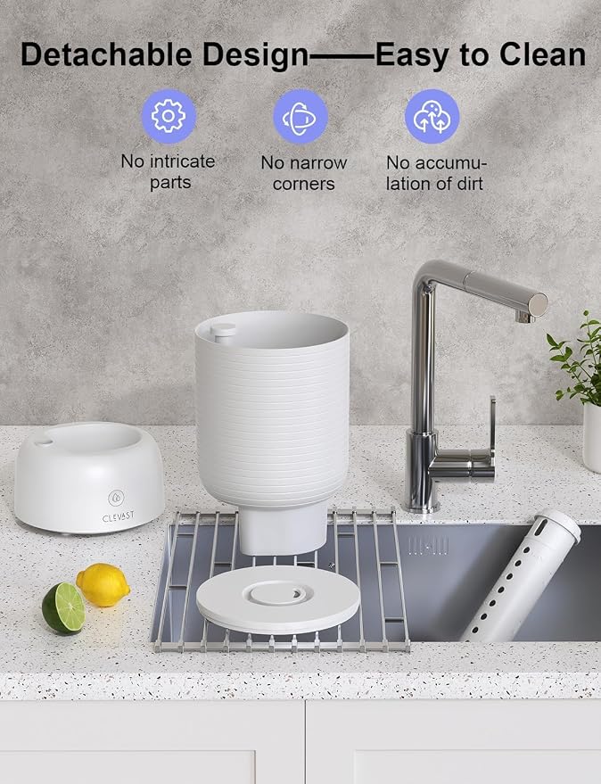 CLEVAST Smart Humidifiers for Bedroom, Top Fill 3L Cool Mist Quiet Ultrasonic Humidifier with Essential Oil Diffuser, Humidity Control, Wi-Fi Air Humidifier for Baby, Home, Compatible with Alexa - Image 8