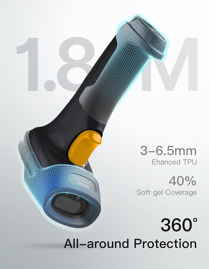 Inateck 2D Barcode Scanner, Wireless Bluetooth QR Code Scanner - Image 5