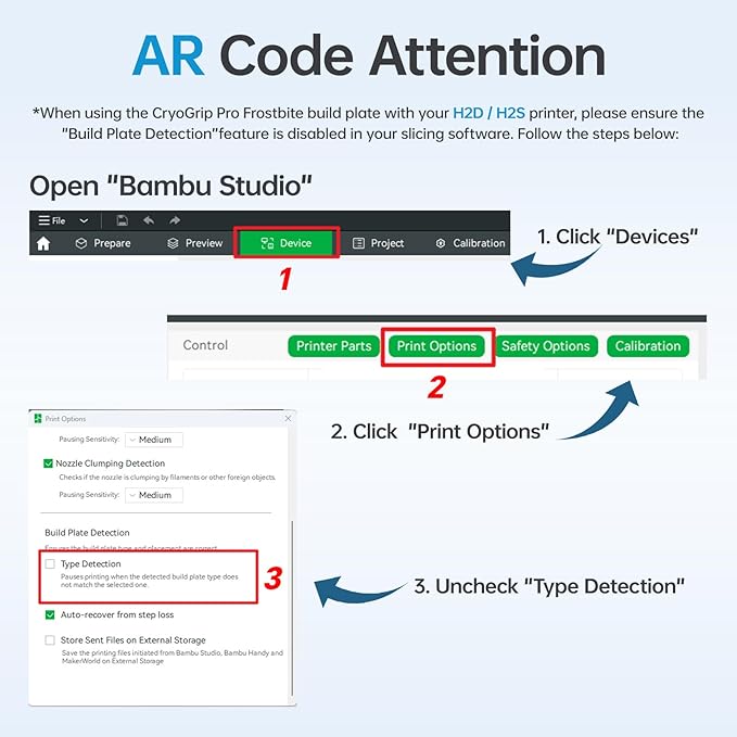 BIQU CryoGrip Pro Frostbite for Bambu-Lab H2D/H2S 3D Printer 355x346mm Cold - Image 5