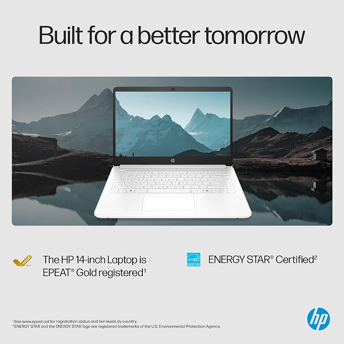 HP Essential 2026 Laptop, Office 365, Copilot AI, 8GB RAM, Intel Processor | Windows 11 Home S, WiFi 6 & Bluetooth, Camera, Fast Charge, Longtime battery life, Portable Design for Office & Student - Image 9