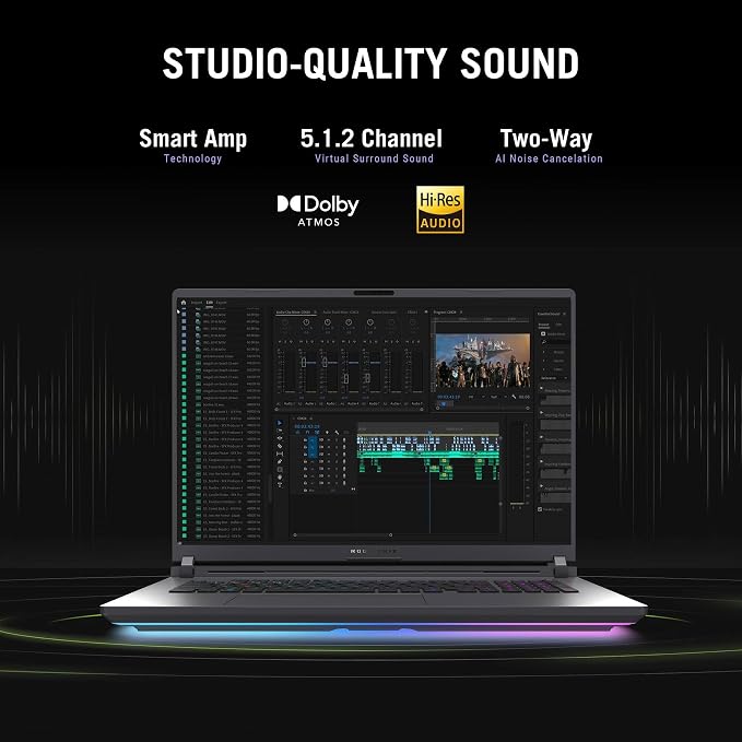 ASUS ROG Strix G18 Gaming Laptop RTX 5060, 32GB DDR5, 2TB SSD, Wi-Fi 7 | Intel Ultra 9 275HX(32MB Cache), 18” 2.5K 240Hz Display, Win 11 Pro, Backlit KB, BT 5.4, Headset and Mouse Set - Image 9