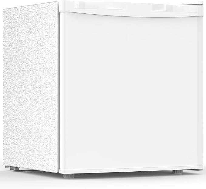 Electactic 1.7 Cu.ft Mini Fridge, Compact Refrigerator, Single Reversible Door, Ultra Quiet, Energy Efficient for Office, Dorm, Bedroom, Apartment, White by Electactic