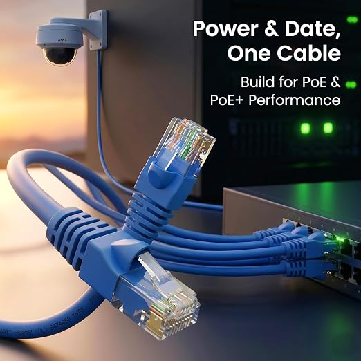 GEARit Cat 6 Ethernet Patch Cable 25 ft Blue, High Speed 24AWG 10Gbps RJ45 - Image 7