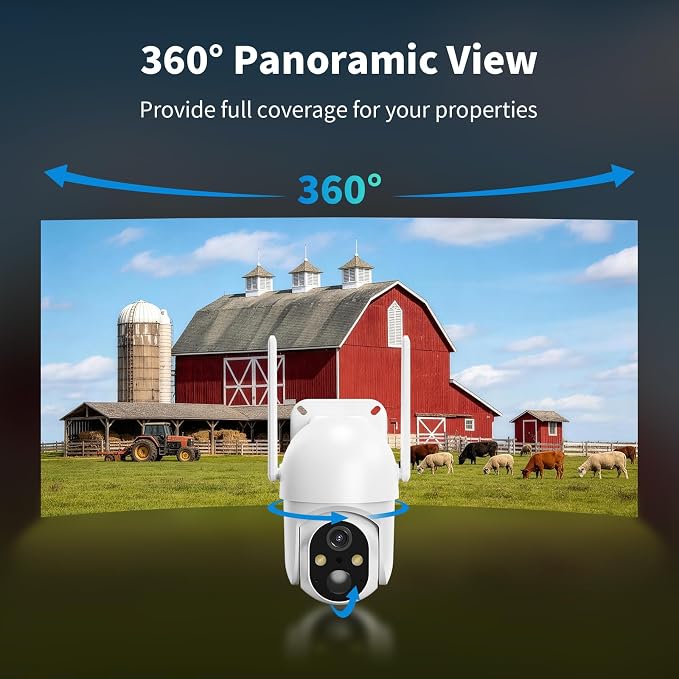 ELYSOO 2 Pack 4G LTE Cellular Security Cameras, Solar Powered Outdoor Camera No - Image 5