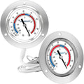 Cooler Thermometer Commercial, Walk in Cooler Thermometer, Analog Panel Mount by UHARBOURINSTRUMENT