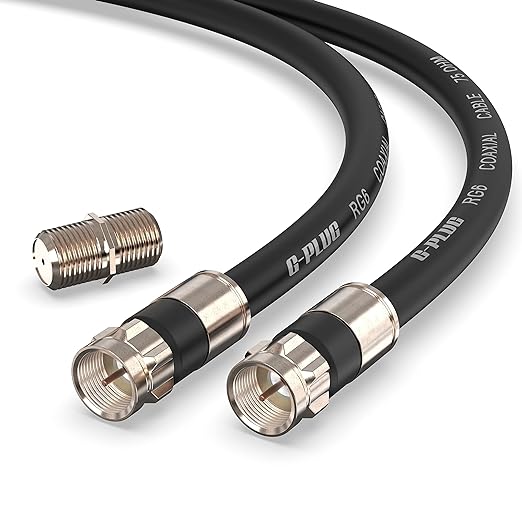 G-PLUG 40FT RG6 Coaxial Cable Connectors Set by G-PLUG