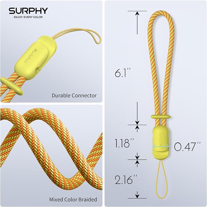 SURPHY 2 Pack Phone Lanyard for Cellphone Case, Phone Wrist Strap for Case - Image 5