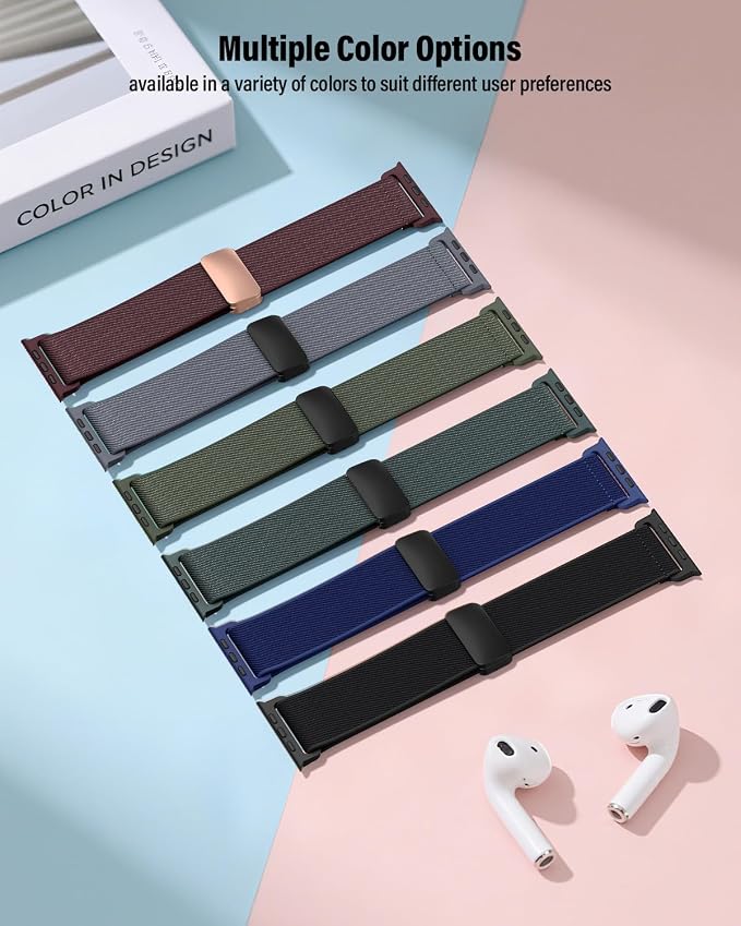 Stretchy Band Compatible with Apple Watch Bands Ultra 3/2/1 49mm 46mm 45mm 44mm - Image 2