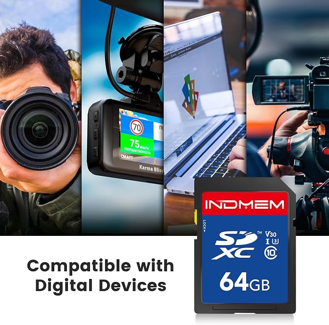 SD Card 64GB 10pack, High Speed up to 90M/S SDXC UHS-I Memory Cards, Full HD & - Image 5