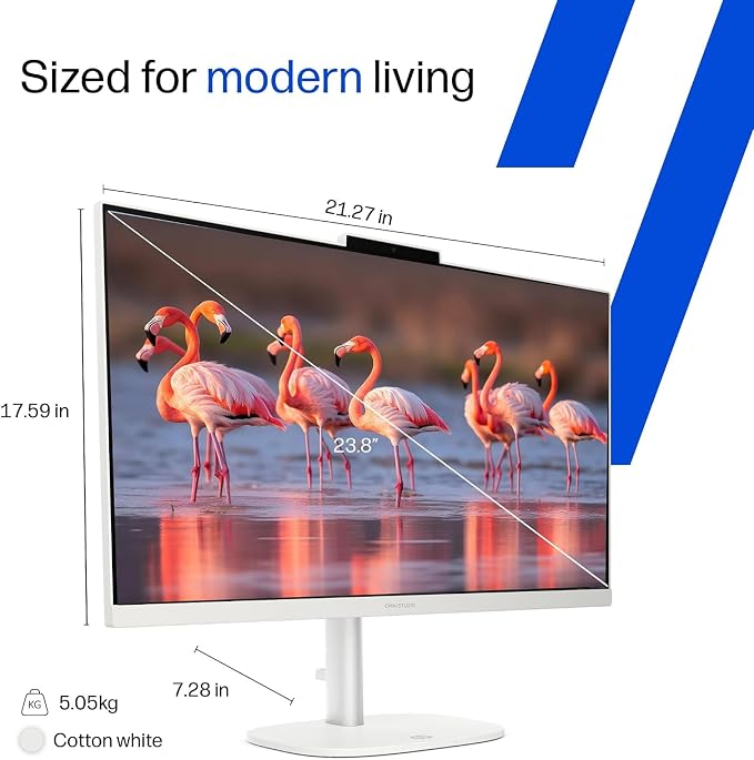 HP 24“ OmniStudio All-in-One Desktop Computer, 16GB DDR5 RAM, 640GB Storage | Full HD Ultra-thin Screen, Intel Quad-Cores, 512GB Exernal and 128GB UFS Storage, WiFi6, Keyboard & Mouse, Windows 11 - Image 6