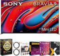 Sony BRAVIA 9 K75XR90 75" 4K HDR QLED Mini-LED TV (2024) Bundle with Deco Gear 4K HDMI 2.0 Cable w/Copper Conductors x2 + Premiere Streaming & CPS Exclusive 26 Month Protection (BEACH-CPS-264000) by Unknown
