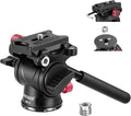 NEEWER Fluid Tripod Head with Handle & Arca Type Quick Release, Aluminum Alloy by Neewer