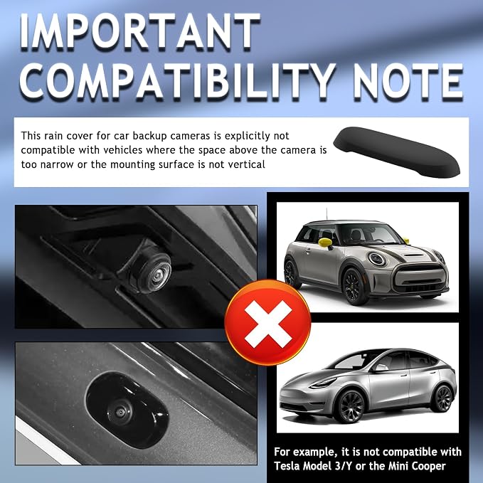 Car Rear View Camera Protection Cover, Wider Back Up Camera Rain Guard - Image 5