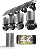 BOTSLAB 4K Security Cameras Wireless Outdoor, No Subscription, 4 Cam-Kit by BOTSLAB