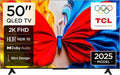 TCL 50S5K Television 50 Inch Smart TV QLED HDR 10 Google TV, Dolby Audio, Game Mode, Multiple Eye Care with Slim Design (2025 Model) by TCL