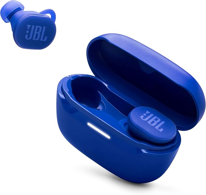 JBL Endurance Race 2 - True Wireless Earbuds - Blue | Waterproof and dustproof, Ergonomic wing enhancer with Twistlock technology, Enhance your work-out with Sports Mode by JBL