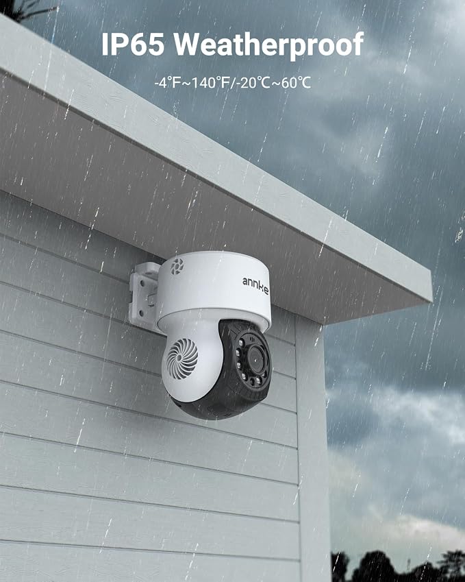 ANNKE 2Pack 1080P 2MP AHD CCTV Home Surveillance Dome Wired PT Camera - Image 6