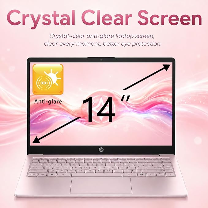 HP 14" Laptop 2026 Edition, Intel Processor, 8GB RAM, 256GB SSD | Copilot AI, Long Battery Life, Lightweight 3.11 lbs, Microsoft 365 included, Windows 11 for Students & Office - Image 5