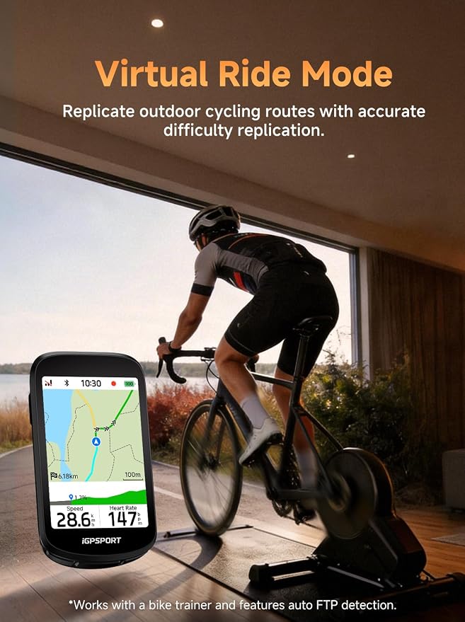 iGPSPORT BSC500 GPS Bike Computer, 3.3'' Touchscreen MAP & Voice Navigation - Image 6