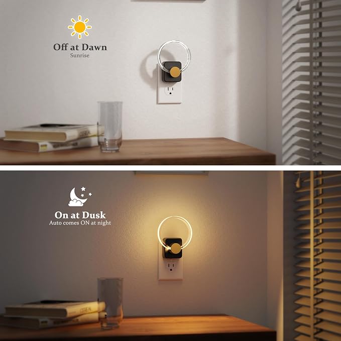 JandCase Night Light, Color Changing Night Lights Plug into Wall, RGB Nightlight - Image 2