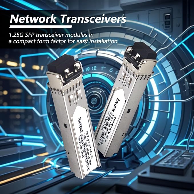 4 Pack 1.25G Multimode SFP LC Module, 1000Base-SX Gigabit Fiber Transceiver - Image 4