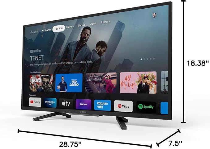 Sony 32 Inch 720p HD LED HDR TV W830K Series with Google TV and Google Assistant-2022 Model, Black | 32 720p HD, Hdr10/hlg, Google Tv Plus Assistant, X-Reality Pro, 3x HDMI, Bluetooth 5.0, WI-FI - Image 11