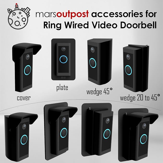Adjustable 20 to 45 Degree Doorbell Angle Mount Compatible - Image 7