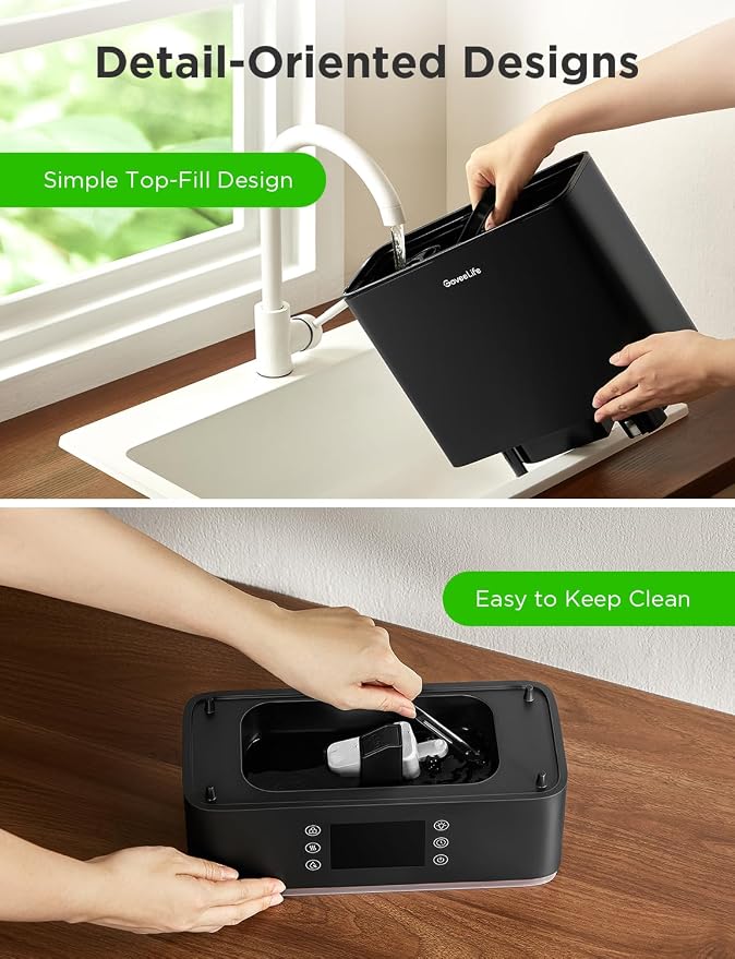 GoveeLife Smart Humidifiers for Bedroom Large Room, Top-Fill Cool Mist 6L WiFi Air Humidifier, Auto Mode, App & Voice Control, 60H Runtime, Rapid Humidification, RGB Nightlight Baby Plants, Black - Image 7