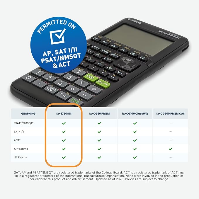 Casio fx-9750GIII Graphing Calculator | Natural Textbook Display | Python - Image 3