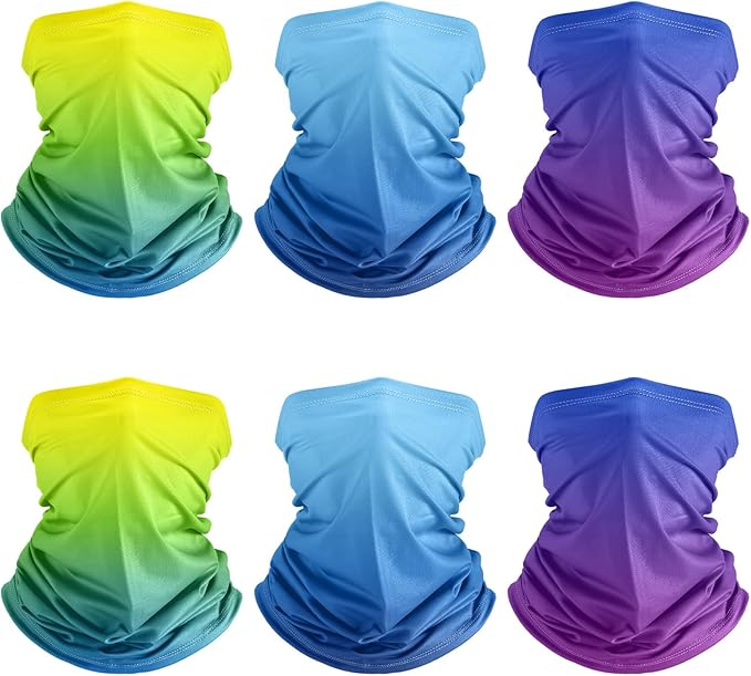 Geyoga 6 Pieces Summer UV Protection Cooling Neck Gaiter Face Clothing Neck by Geyoga