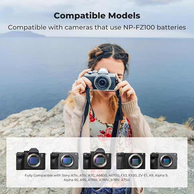 K&F CONCEPT 2600mAh NP-FZ100 Battery, Alpha 9, Alpha 9S, A7Siii Cameras - Image 4
