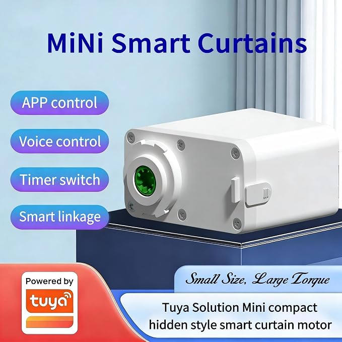 Mini WiFi Motor with Plug for Smart Curtain Track System, Automatic Ceiling - Image 2