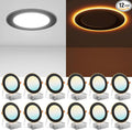 Amico 12 Pack Black 6 Inch 5CCT LED Recessed Ceiling Light by Amico