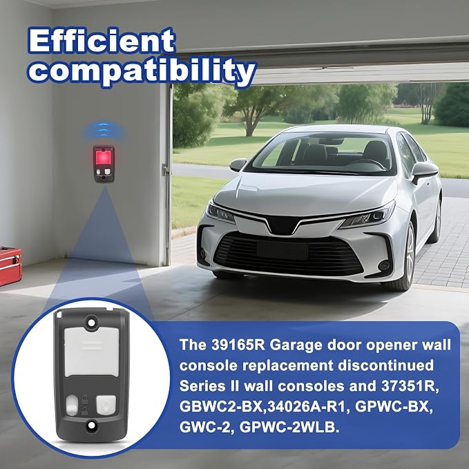 39165R GBWCSL2-BX Wall Garage Door Opener, Garage Door Openers Compatible - Image 6