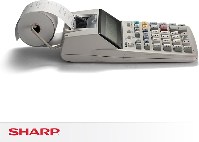 Sharp EL-1750V Two-Color Printing Calculator 2 Lines/Sec 3" Black/Red - Image 7