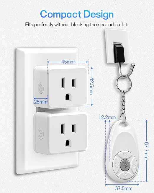 Greencycle Remote Control Outlet, 2 Wireless Light Switches and 1 Outlet Plug - Image 5